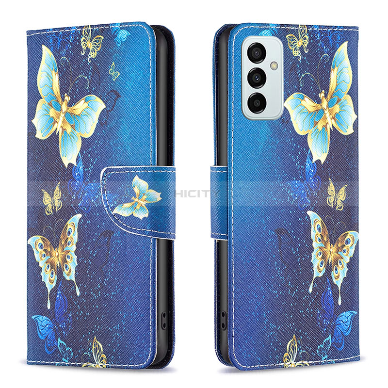 Leather Case Stands Fashionable Pattern Flip Cover Holder B03F for Samsung Galaxy F23 5G