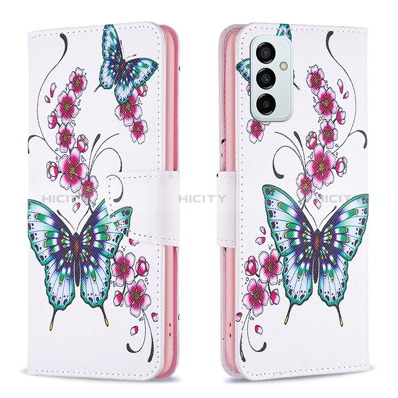 Leather Case Stands Fashionable Pattern Flip Cover Holder B03F for Samsung Galaxy F23 5G
