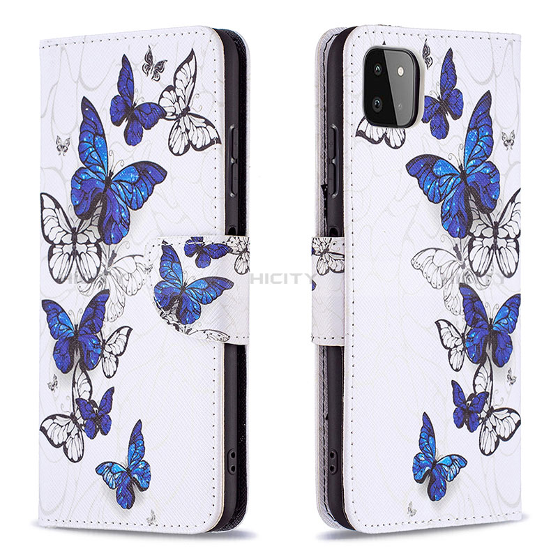 Leather Case Stands Fashionable Pattern Flip Cover Holder B03F for Samsung Galaxy F42 5G