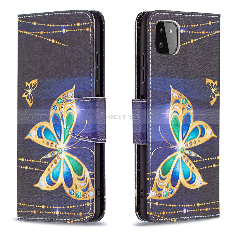 Leather Case Stands Fashionable Pattern Flip Cover Holder B03F for Samsung Galaxy F42 5G