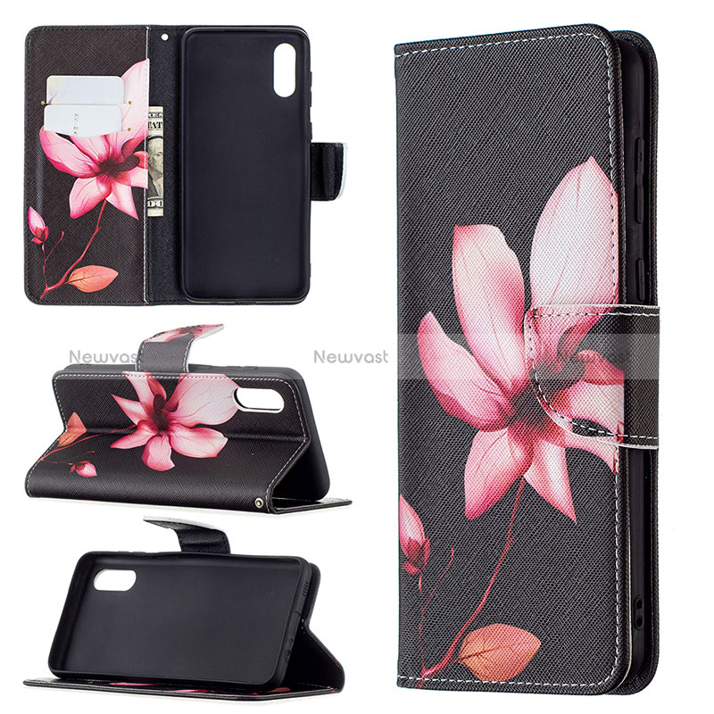 Leather Case Stands Fashionable Pattern Flip Cover Holder B03F for Samsung Galaxy M02