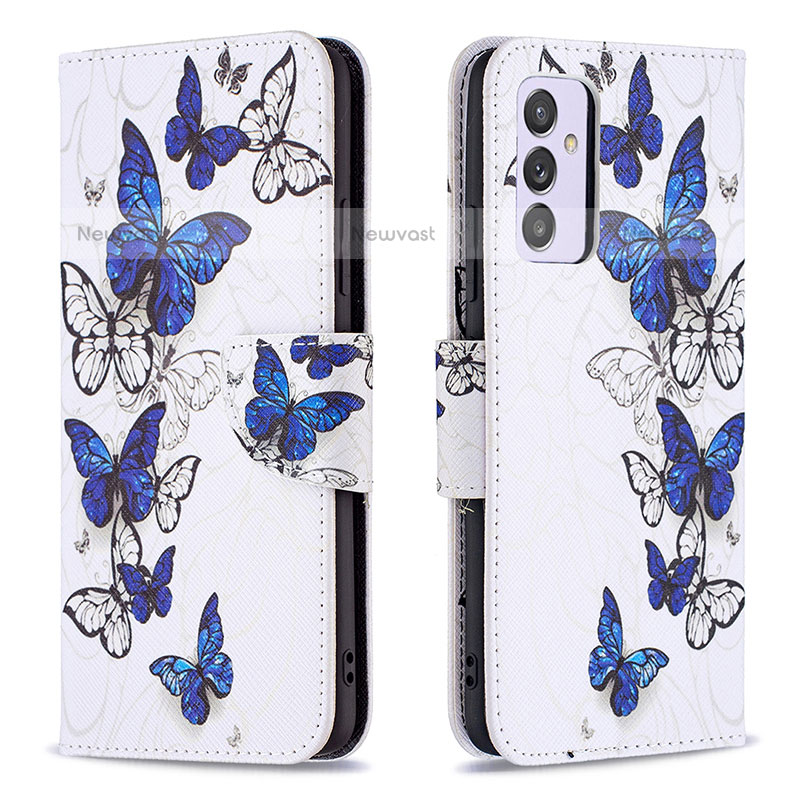 Leather Case Stands Fashionable Pattern Flip Cover Holder B03F for Samsung Galaxy Quantum2 5G