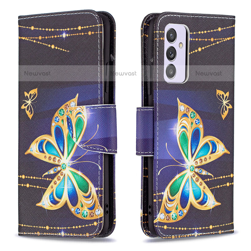 Leather Case Stands Fashionable Pattern Flip Cover Holder B03F for Samsung Galaxy Quantum2 5G