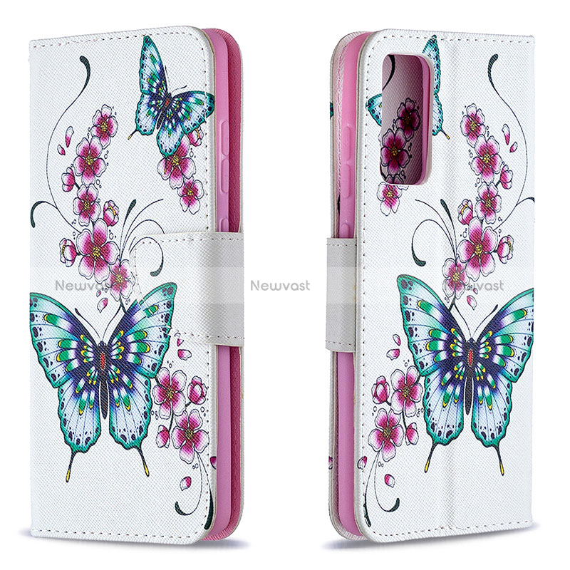 Leather Case Stands Fashionable Pattern Flip Cover Holder B03F for Samsung Galaxy S20 FE (2022) 5G Colorful