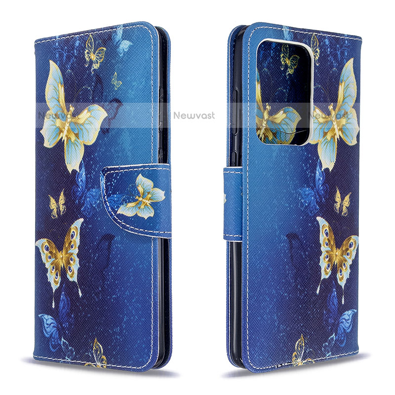 Leather Case Stands Fashionable Pattern Flip Cover Holder B03F for Samsung Galaxy S20 Plus 5G