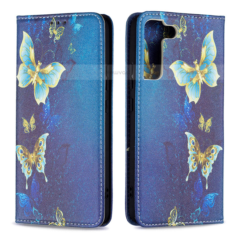 Leather Case Stands Fashionable Pattern Flip Cover Holder B03F for Samsung Galaxy S21 Plus 5G