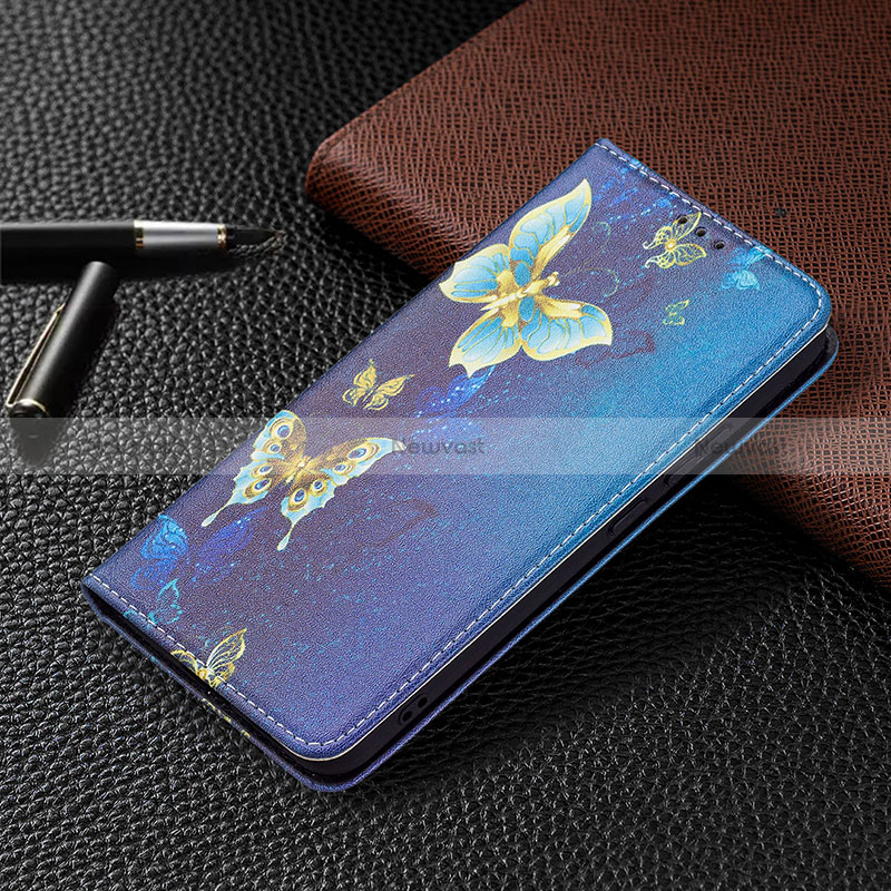 Leather Case Stands Fashionable Pattern Flip Cover Holder B03F for Samsung Galaxy S24 5G