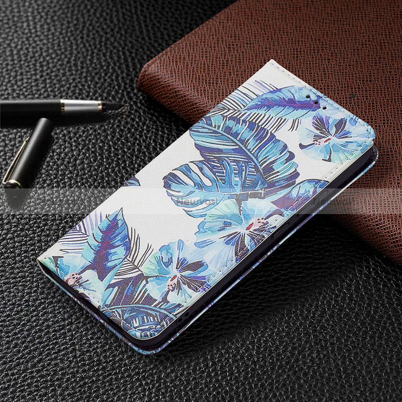 Leather Case Stands Fashionable Pattern Flip Cover Holder B03F for Samsung Galaxy S24 5G