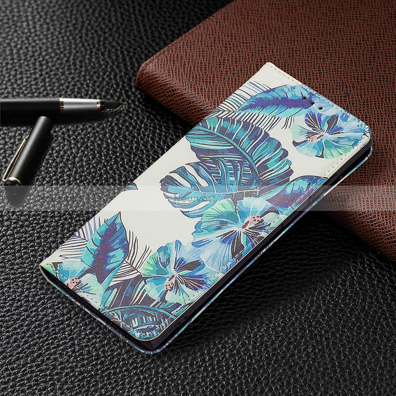 Leather Case Stands Fashionable Pattern Flip Cover Holder B03F for Samsung Galaxy S24 Ultra 5G