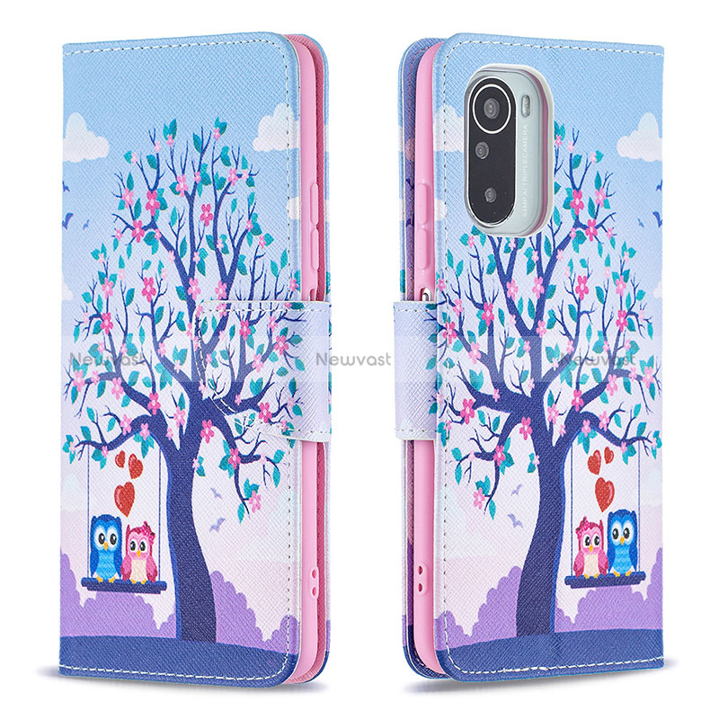 Leather Case Stands Fashionable Pattern Flip Cover Holder B03F for Xiaomi Mi 11X Pro 5G