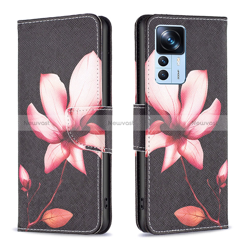 Leather Case Stands Fashionable Pattern Flip Cover Holder B03F for Xiaomi Mi 12T 5G