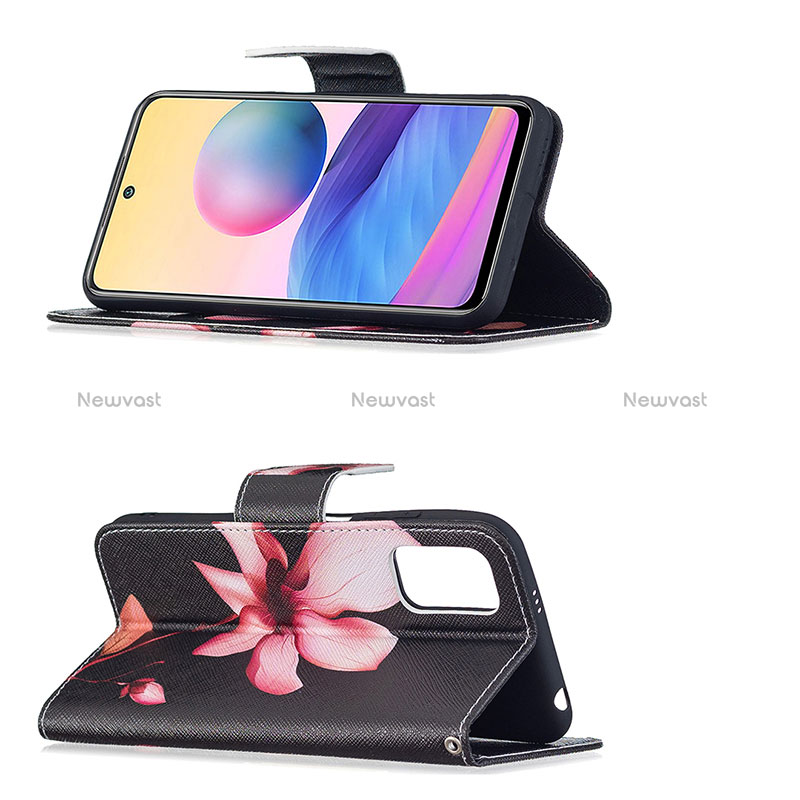 Leather Case Stands Fashionable Pattern Flip Cover Holder B03F for Xiaomi POCO M3 Pro 5G