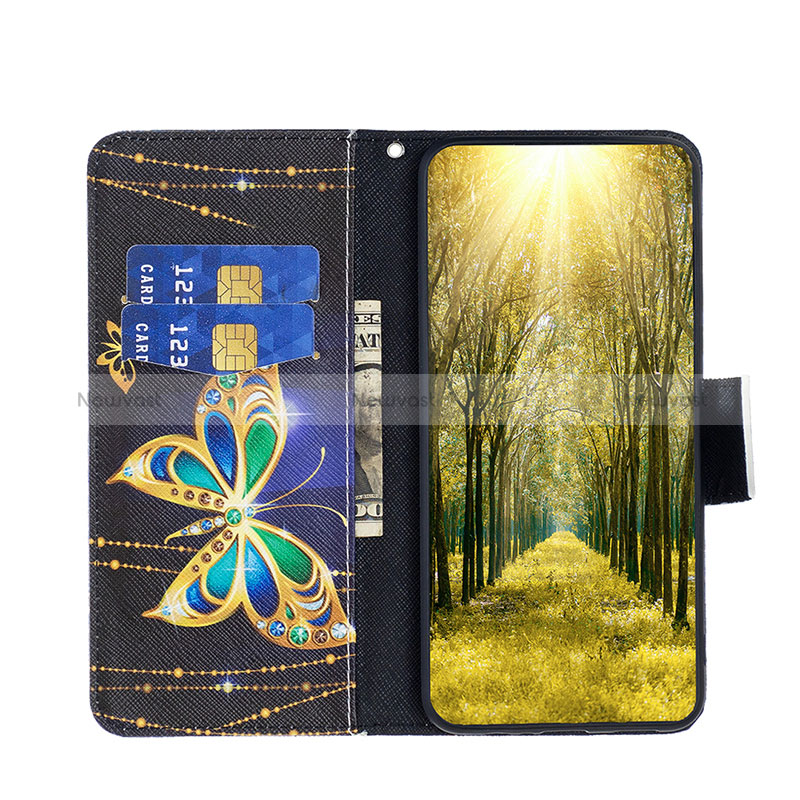 Leather Case Stands Fashionable Pattern Flip Cover Holder B03F for Xiaomi Poco X5 5G
