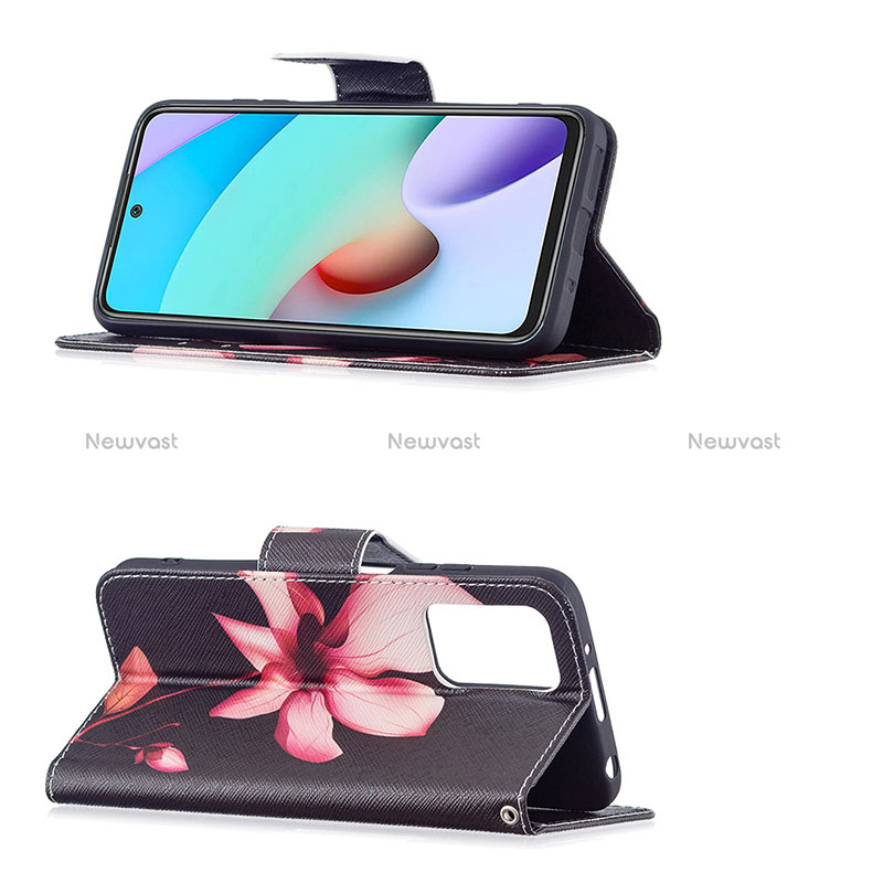 Leather Case Stands Fashionable Pattern Flip Cover Holder B03F for Xiaomi Redmi 10 (2022)