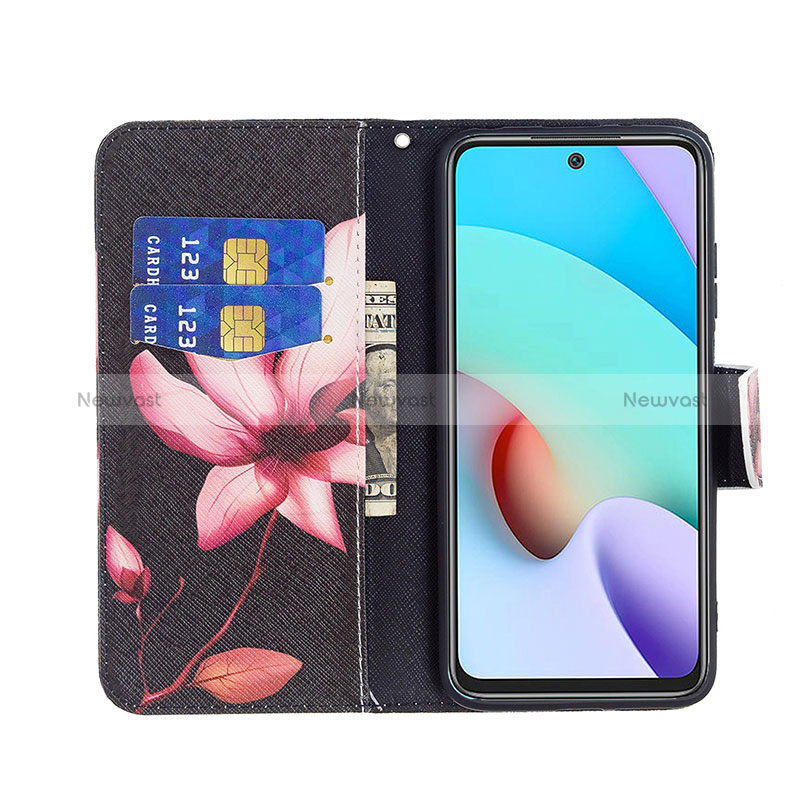 Leather Case Stands Fashionable Pattern Flip Cover Holder B03F for Xiaomi Redmi 10 (2022)