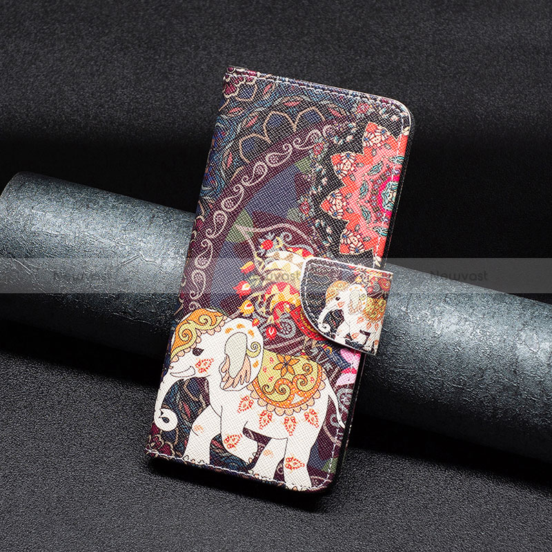 Leather Case Stands Fashionable Pattern Flip Cover Holder B03F for Xiaomi Redmi K60 Pro 5G