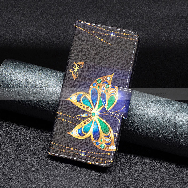 Leather Case Stands Fashionable Pattern Flip Cover Holder B03F for Xiaomi Redmi K60 Pro 5G