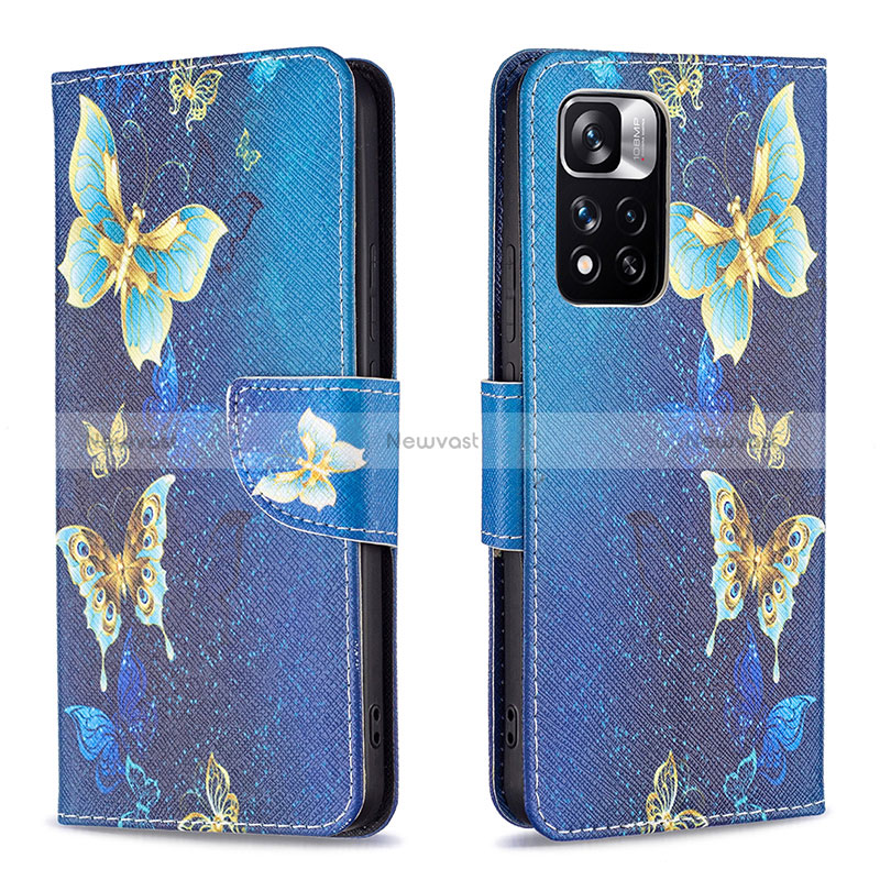 Leather Case Stands Fashionable Pattern Flip Cover Holder B03F for Xiaomi Redmi Note 11 Pro+ Plus 5G