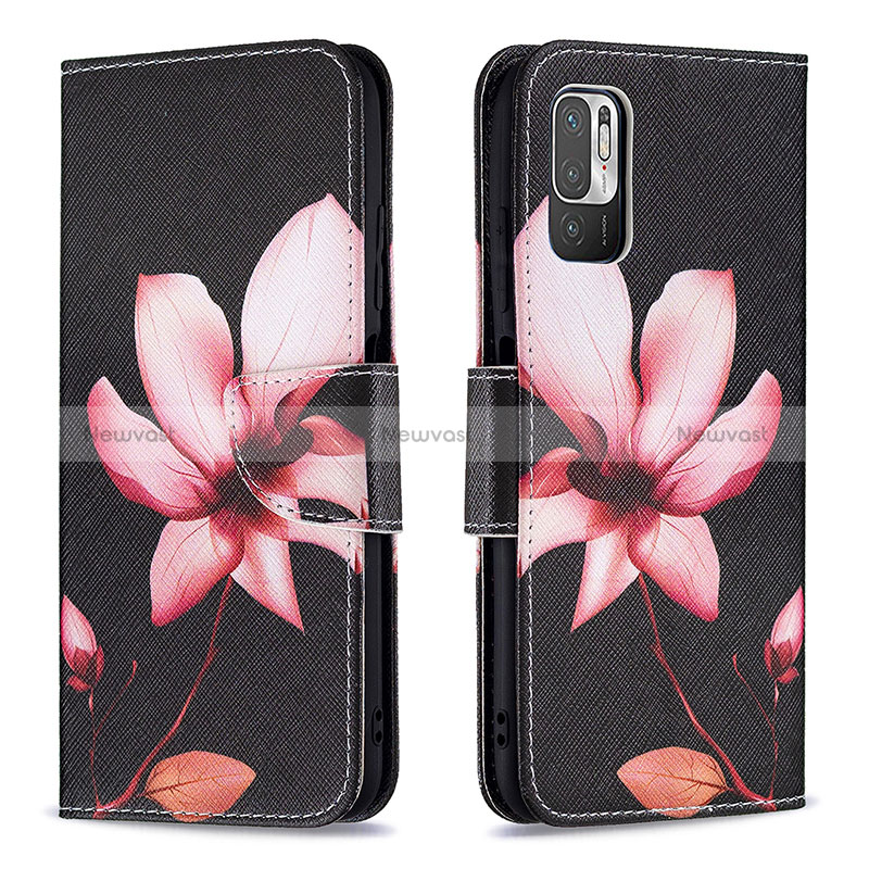 Leather Case Stands Fashionable Pattern Flip Cover Holder B03F for Xiaomi Redmi Note 11 SE 5G