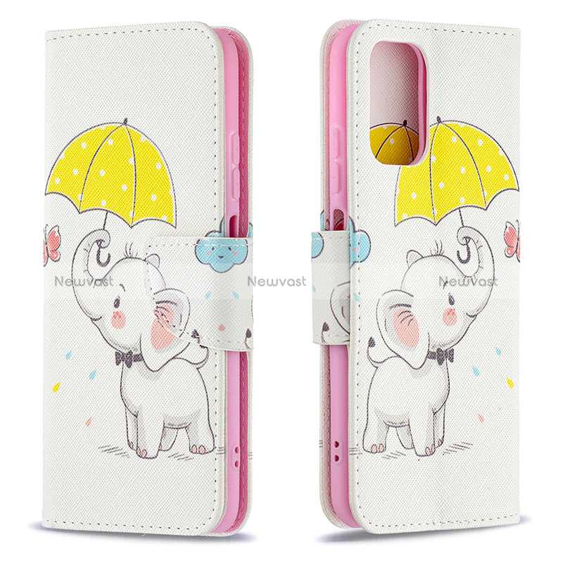 Leather Case Stands Fashionable Pattern Flip Cover Holder B03F for Xiaomi Redmi Note 11 SE India 4G