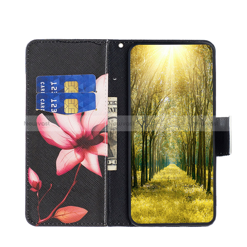 Leather Case Stands Fashionable Pattern Flip Cover Holder B03F for Xiaomi Redmi Note 11E Pro 5G