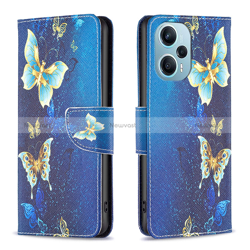 Leather Case Stands Fashionable Pattern Flip Cover Holder B03F for Xiaomi Redmi Note 12 Turbo 5G