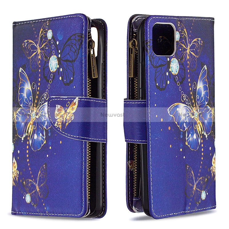 Leather Case Stands Fashionable Pattern Flip Cover Holder B04F for Realme C20A