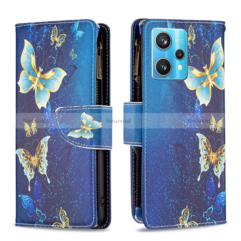 Leather Case Stands Fashionable Pattern Flip Cover Holder B04F for Realme Narzo 50 Pro 5G