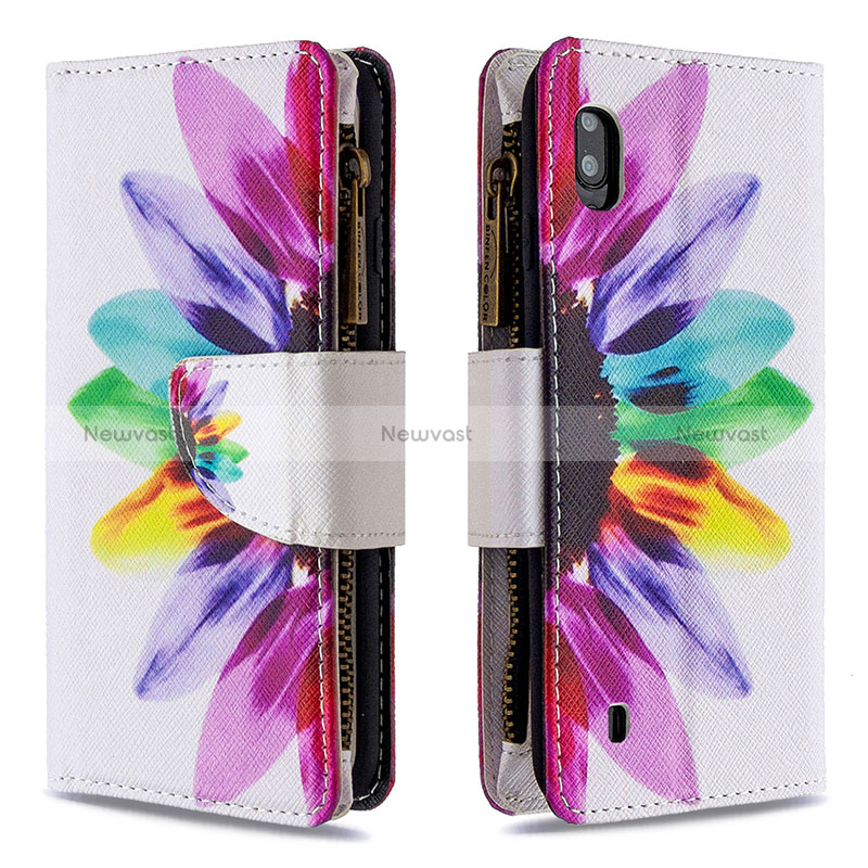 Leather Case Stands Fashionable Pattern Flip Cover Holder B04F for Samsung Galaxy A10