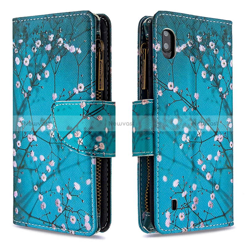 Leather Case Stands Fashionable Pattern Flip Cover Holder B04F for Samsung Galaxy A10