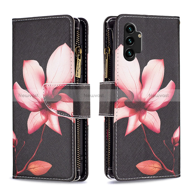 Leather Case Stands Fashionable Pattern Flip Cover Holder B04F for Samsung Galaxy A13 4G