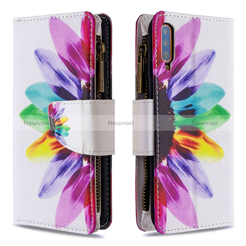 Leather Case Stands Fashionable Pattern Flip Cover Holder B04F for Samsung Galaxy A70S Mixed