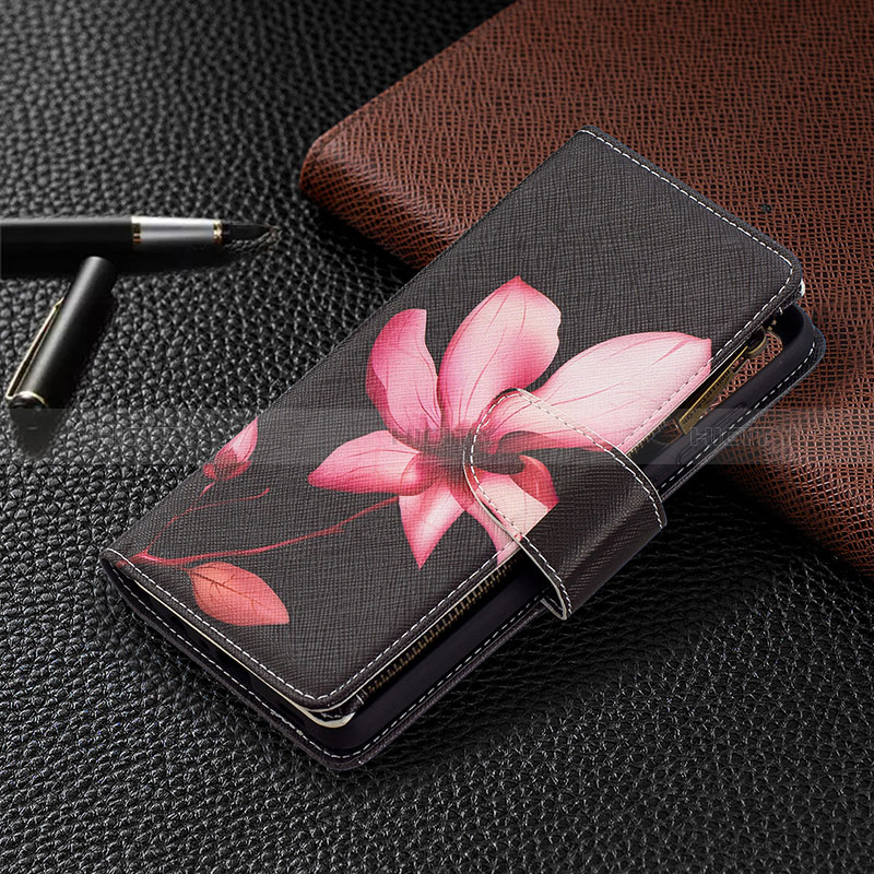 Leather Case Stands Fashionable Pattern Flip Cover Holder B04F for Samsung Galaxy A72 5G