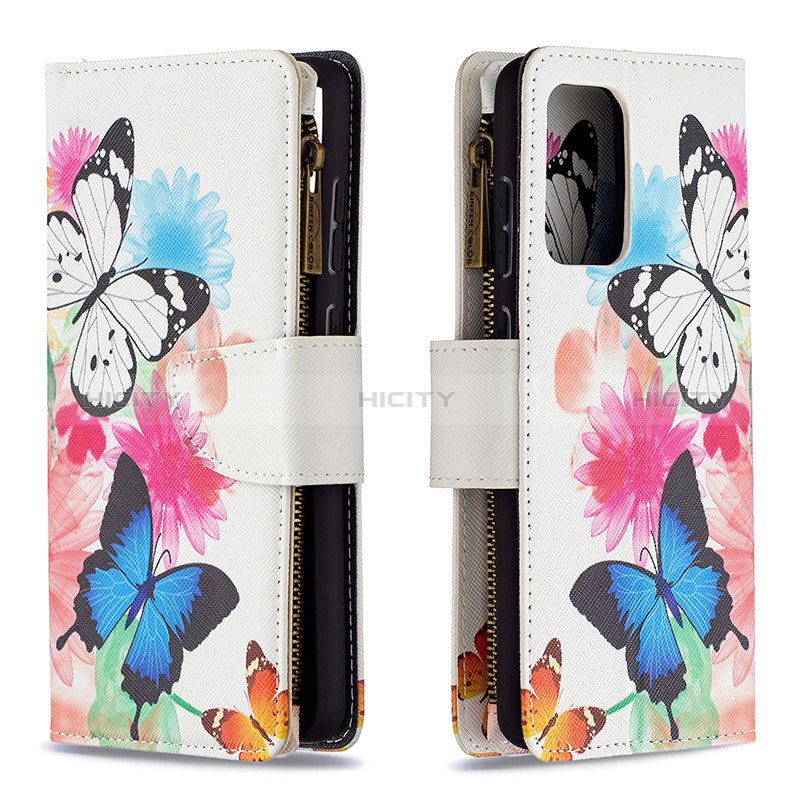 Leather Case Stands Fashionable Pattern Flip Cover Holder B04F for Samsung Galaxy A72 5G