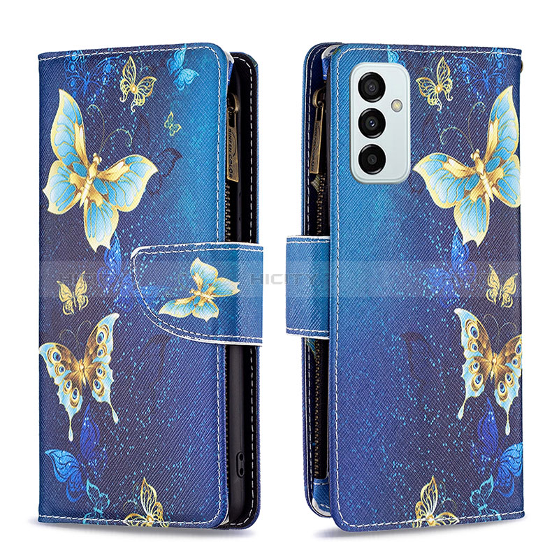 Leather Case Stands Fashionable Pattern Flip Cover Holder B04F for Samsung Galaxy F23 5G