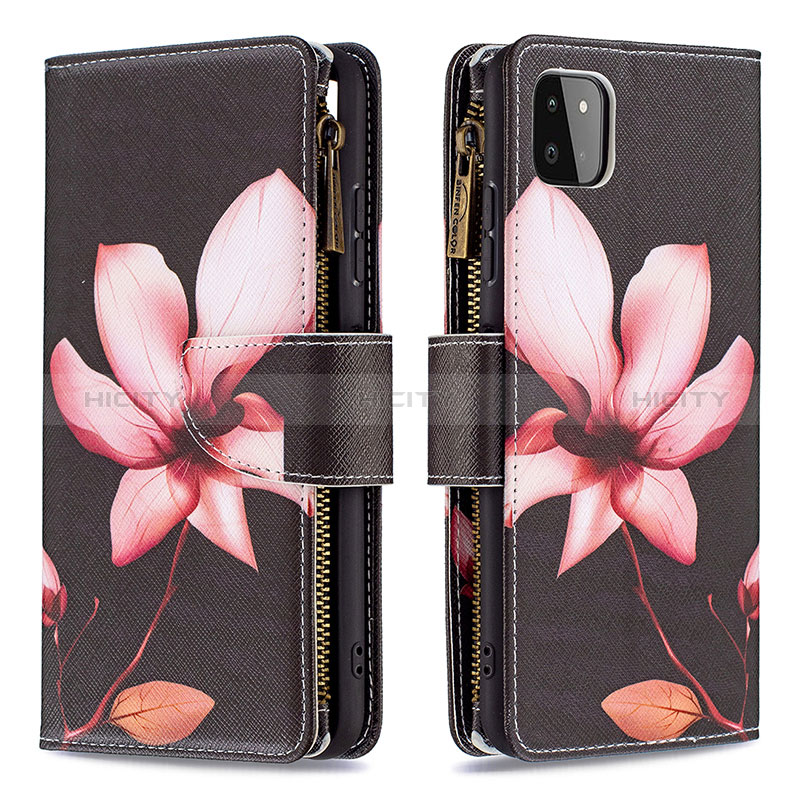 Leather Case Stands Fashionable Pattern Flip Cover Holder B04F for Samsung Galaxy F42 5G