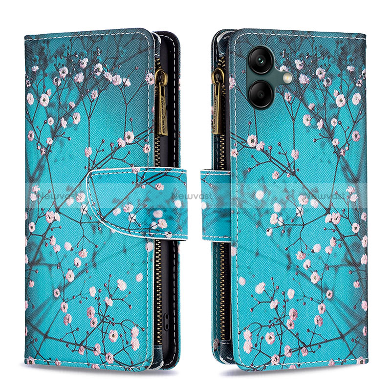 Leather Case Stands Fashionable Pattern Flip Cover Holder B04F for Samsung Galaxy M04