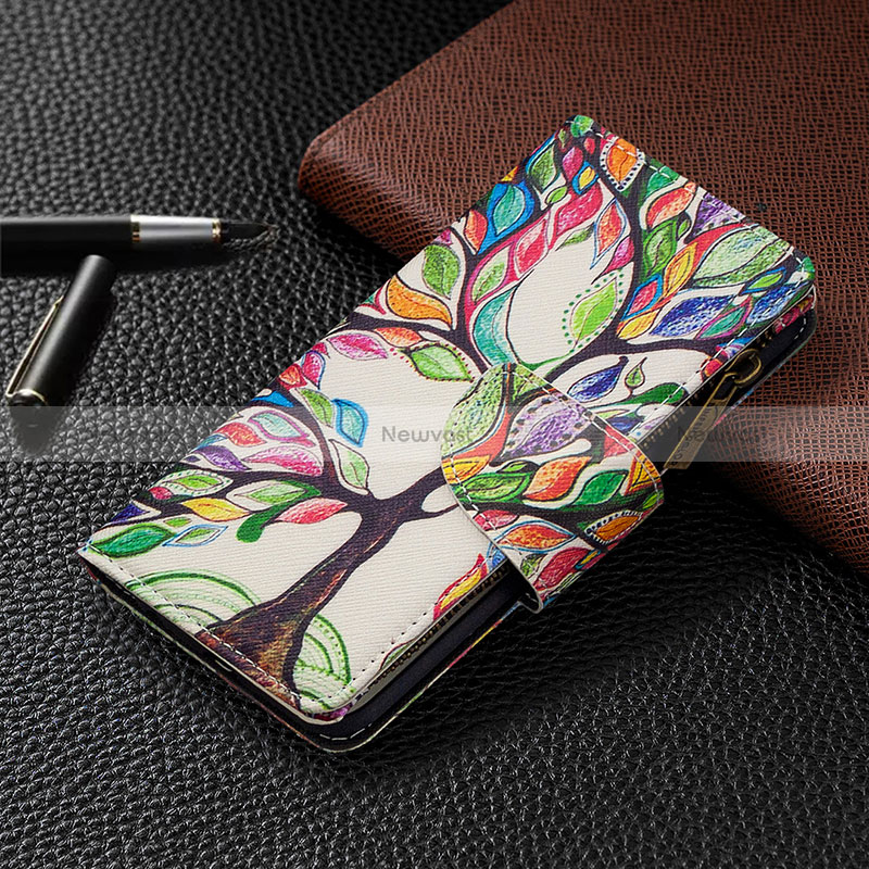 Leather Case Stands Fashionable Pattern Flip Cover Holder B04F for Samsung Galaxy M60s