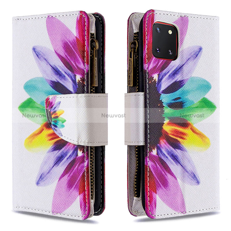 Leather Case Stands Fashionable Pattern Flip Cover Holder B04F for Samsung Galaxy M60s