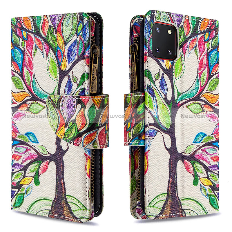 Leather Case Stands Fashionable Pattern Flip Cover Holder B04F for Samsung Galaxy M60s