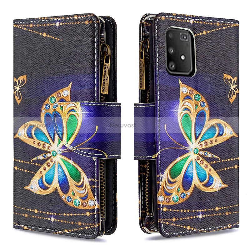 Leather Case Stands Fashionable Pattern Flip Cover Holder B04F for Samsung Galaxy S10 Lite