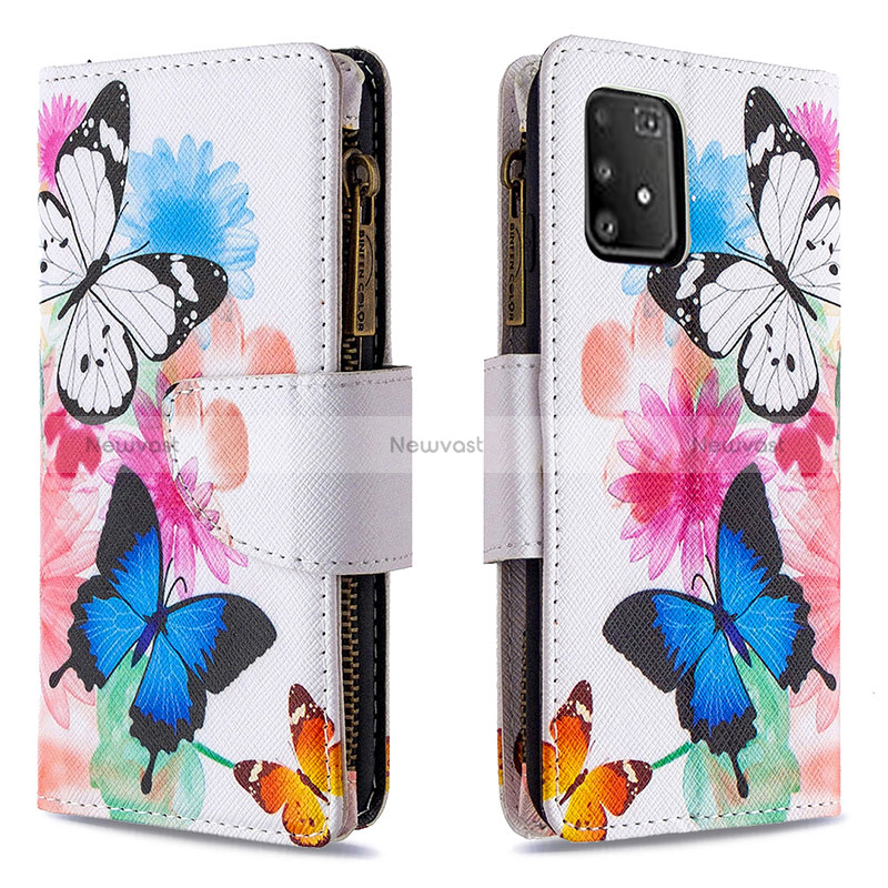 Leather Case Stands Fashionable Pattern Flip Cover Holder B04F for Samsung Galaxy S10 Lite