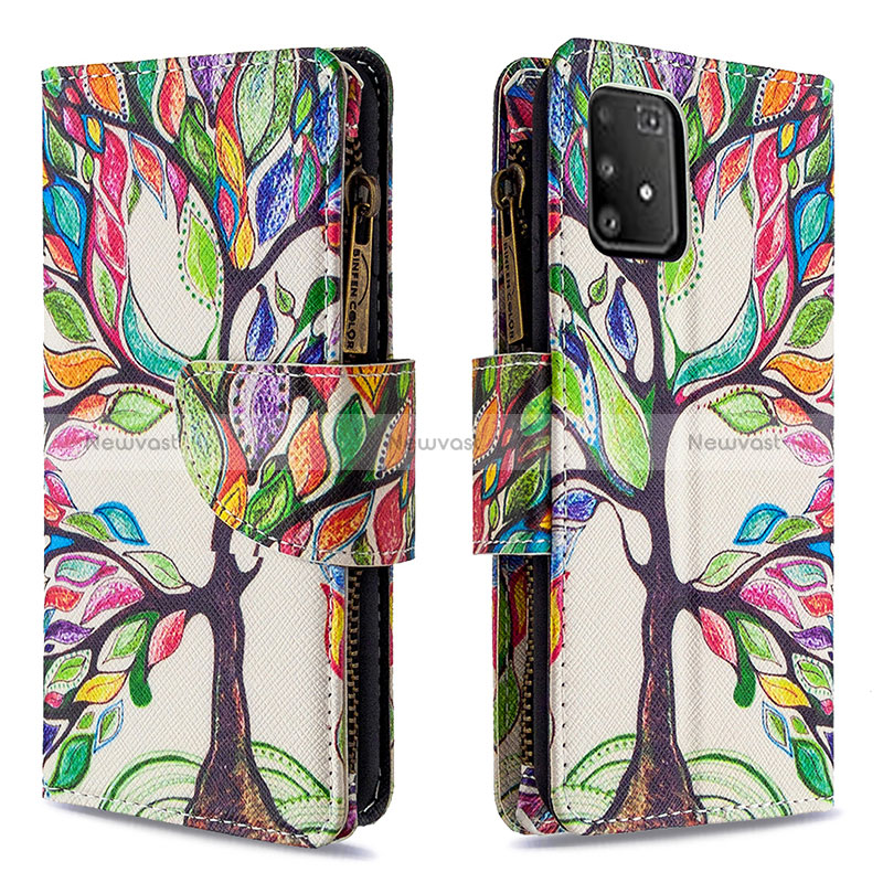 Leather Case Stands Fashionable Pattern Flip Cover Holder B04F for Samsung Galaxy S10 Lite