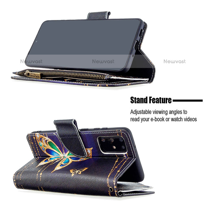 Leather Case Stands Fashionable Pattern Flip Cover Holder B04F for Samsung Galaxy S20 Plus 5G