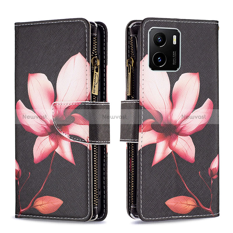 Leather Case Stands Fashionable Pattern Flip Cover Holder B04F for Vivo Y10 t1