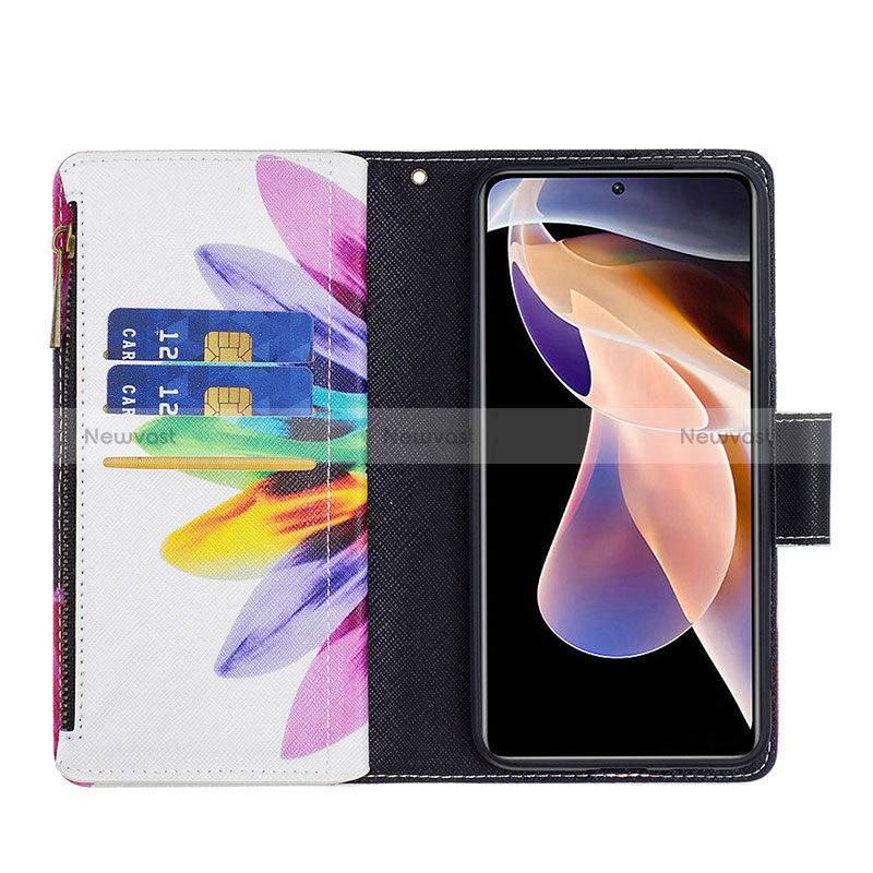 Leather Case Stands Fashionable Pattern Flip Cover Holder B04F for Xiaomi Mi 11i 5G (2022)