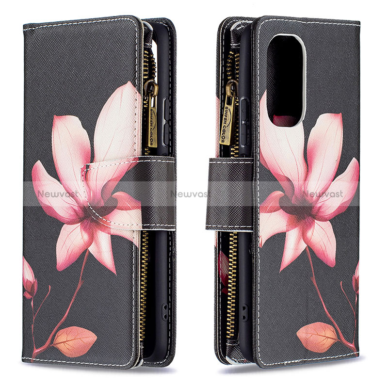 Leather Case Stands Fashionable Pattern Flip Cover Holder B04F for Xiaomi Mi 11i 5G