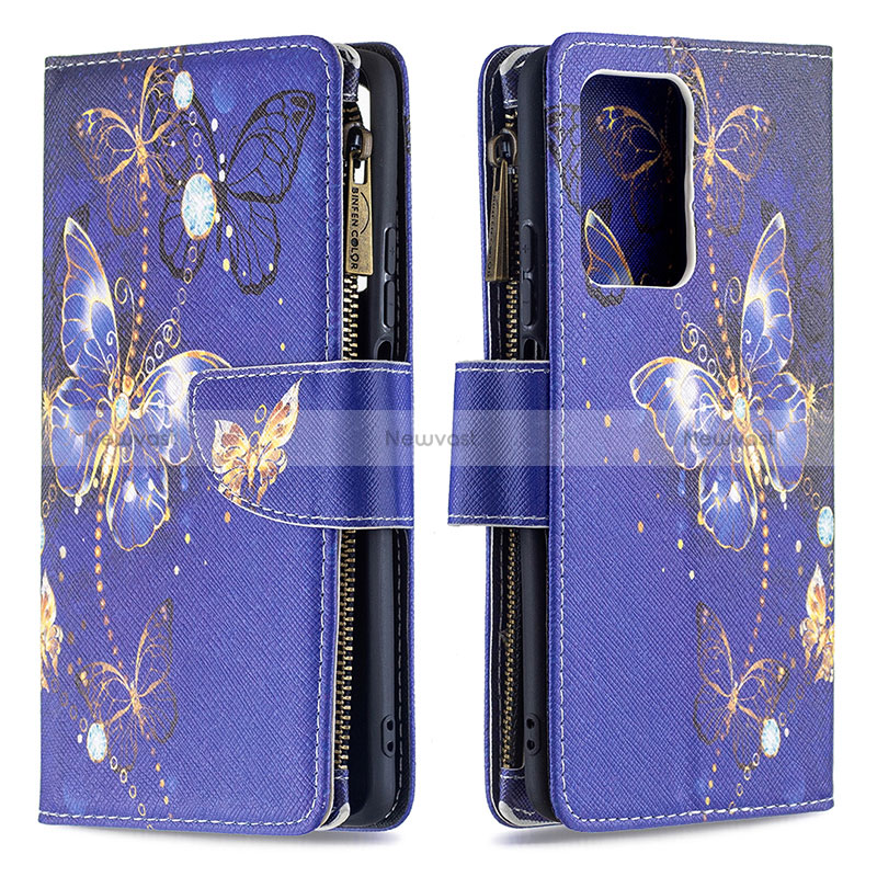 Leather Case Stands Fashionable Pattern Flip Cover Holder B04F for Xiaomi Mi 11T Pro 5G