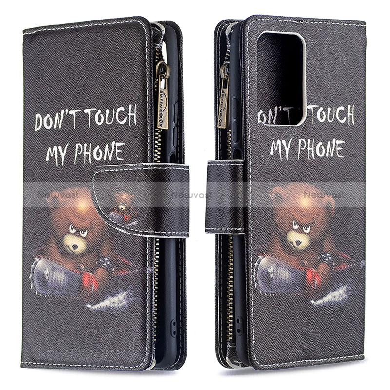 Leather Case Stands Fashionable Pattern Flip Cover Holder B04F for Xiaomi Mi 11T Pro 5G