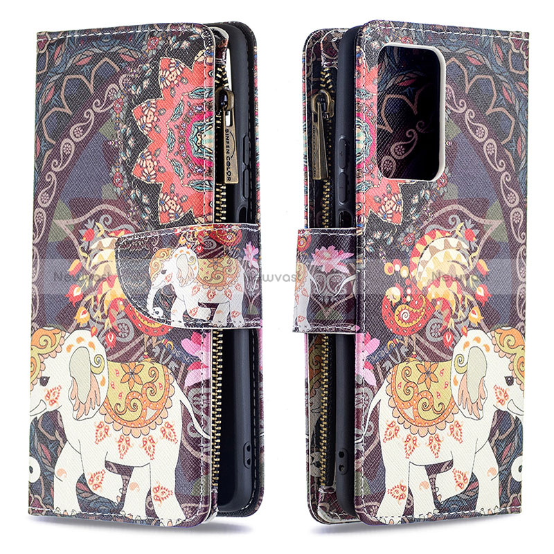 Leather Case Stands Fashionable Pattern Flip Cover Holder B04F for Xiaomi Mi 11T Pro 5G